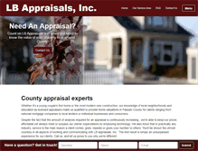 Tablet Screenshot of lbappraisalsinc.com